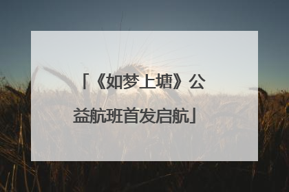 《如梦上塘》公益航班首发启航