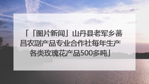 「图片新闻」山丹县老军乡蕃昌农副产品专业合作社每年生产各类玫瑰花产品500多吨