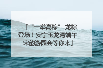 “一举高粽” 龙粽登场！安宁玉龙湾端午宋韵游园会等你来