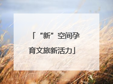 “新”空间孕育文旅新活力