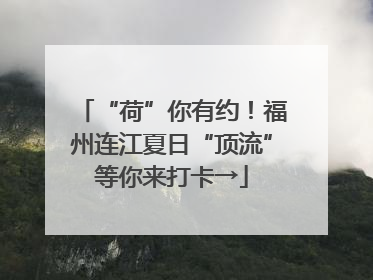 “荷”你有约！福州连江夏日“顶流”等你来打卡→