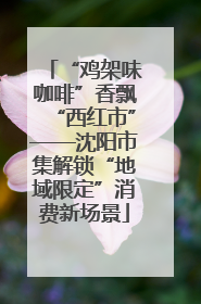 “鸡架味咖啡”香飘“西红市”——沈阳市集解锁“地域限定”消费新场景