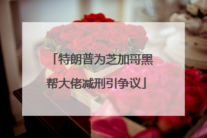 特朗普为芝加哥黑帮大佬减刑引争议