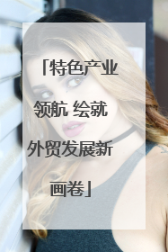 特色产业领航 绘就外贸发展新画卷