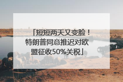 短短两天又变脸！特朗普同意推迟对欧盟征收50%关税