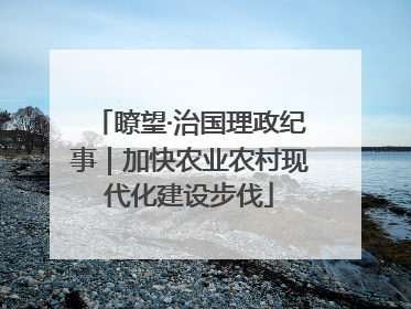 瞭望·治国理政纪事｜加快农业农村现代化建设步伐