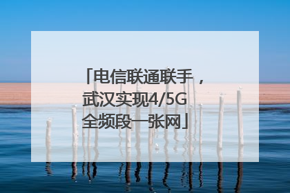 电信联通联手，武汉实现4/5G全频段一张网