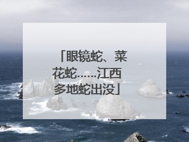 眼镜蛇、菜花蛇……江西多地蛇出没
