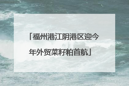 福州港江阴港区迎今年外贸菜籽粕首航