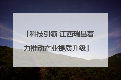 科技引领 江西瑞昌着力推动产业提质升级