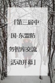 第三届中国-东盟防务智库交流活动开幕