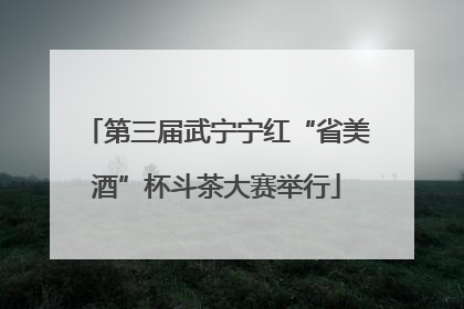 第三届武宁宁红“省美酒”杯斗茶大赛举行