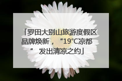 罗田大别山旅游度假区品牌焕新，“19℃凉都” 发出清凉之约