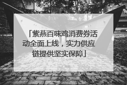 紫燕百味鸡消费券活动全面上线，实力供应链提供坚实保障