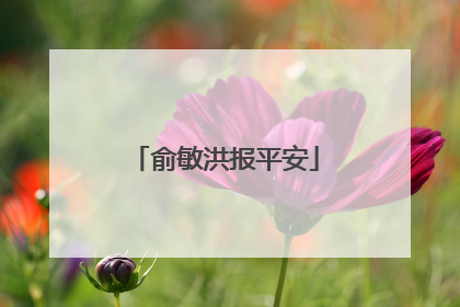 俞敏洪报平安