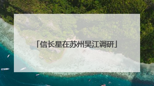 信长星在苏州吴江调研