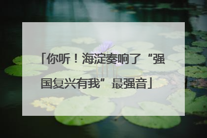 你听！海淀奏响了“强国复兴有我”最强音