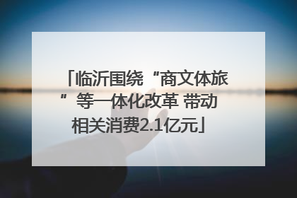 临沂围绕“商文体旅”等一体化改革 带动相关消费2.1亿元