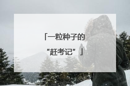 一粒种子的“赶考记”