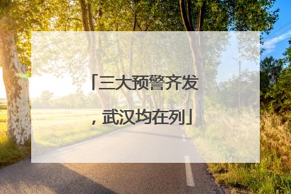 三大预警齐发，武汉均在列