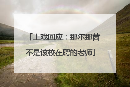 上戏回应：那尔那茜不是该校在聘的老师