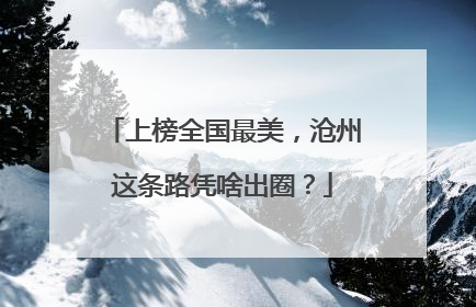 上榜全国最美，沧州这条路凭啥出圈？