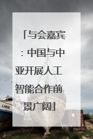 与会嘉宾：中国与中亚开展人工智能合作前景广阔