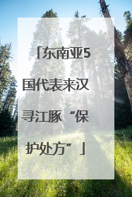 东南亚5国代表来汉寻江豚“保护处方”