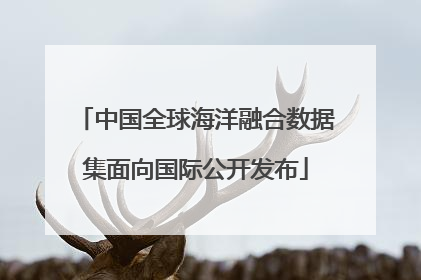 中国全球海洋融合数据集面向国际公开发布