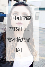 中山南路荔枝红 只赏不摘共守护