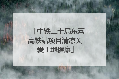 中铁二十局东营高铁站项目清凉关爱工地健康
