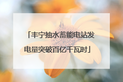 丰宁抽水蓄能电站发电量突破百亿千瓦时