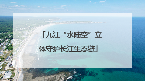 九江“水陆空”立体守护长江生态链