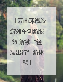 云南环线旅游列车创新服务 解锁“轻装出行”新体验