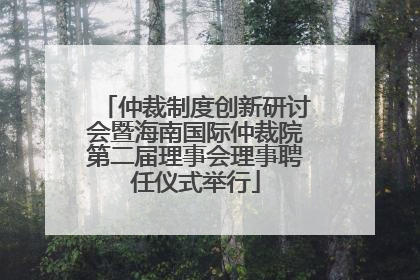 仲裁制度创新研讨会暨海南国际仲裁院第二届理事会理事聘任仪式举行