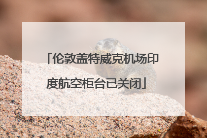 伦敦盖特威克机场印度航空柜台已关闭