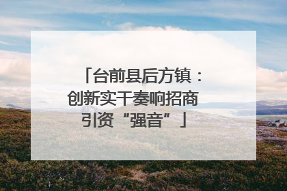 台前县后方镇：创新实干奏响招商引资“强音”