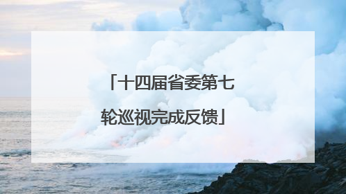 十四届省委第七轮巡视完成反馈