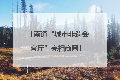 南通“城市非遗会客厅”亮相商圈