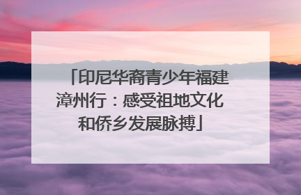 印尼华裔青少年福建漳州行：感受祖地文化和侨乡发展脉搏