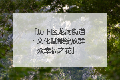 历下区龙洞街道：文化赋能绽放群众幸福之花