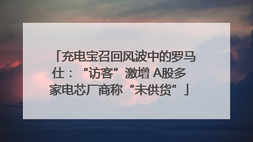充电宝召回风波中的罗马仕：“访客”激增 A股多家电芯厂商称“未供货”