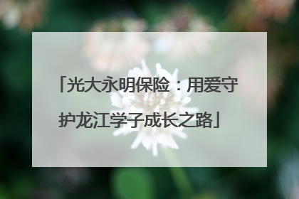 光大永明保险：用爱守护龙江学子成长之路