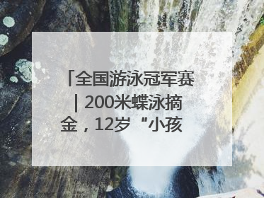 全国游泳冠军赛｜200米蝶泳摘金，12岁“小孩姐”还能制造多少惊喜？