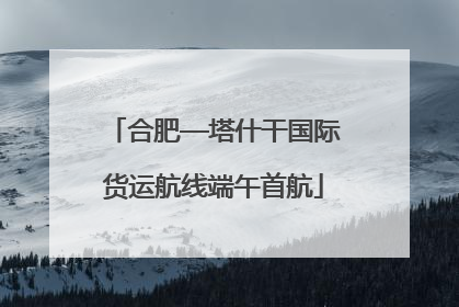 合肥—塔什干国际货运航线端午首航