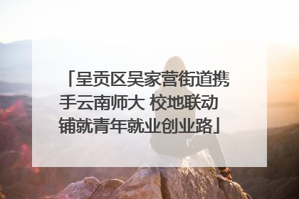 呈贡区吴家营街道携手云南师大 校地联动铺就青年就业创业路