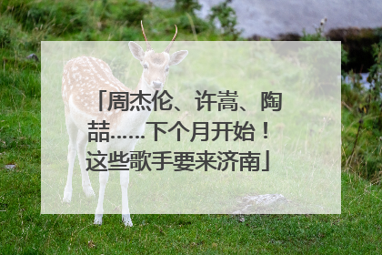 周杰伦、许嵩、陶喆……下个月开始！这些歌手要来济南