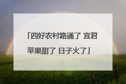四好农村路通了 宜君苹果甜了 日子火了