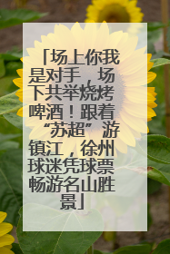 场上你我是对手，场下共举烧烤啤酒！跟着“苏超”游镇江，徐州球迷凭球票畅游名山胜景