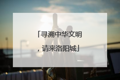 寻溯中华文明，请来洛阳城